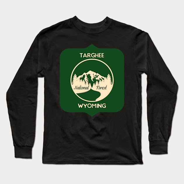 Targhee National Forest Wyoming Long Sleeve T-Shirt by Compton Designs